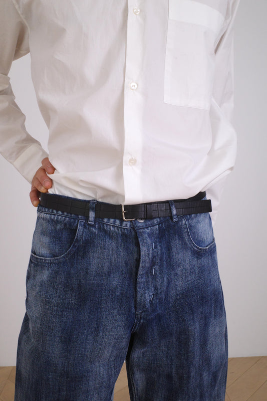 SEYA x ISAAC REINA CHASEN BELT/OIL LEATHER