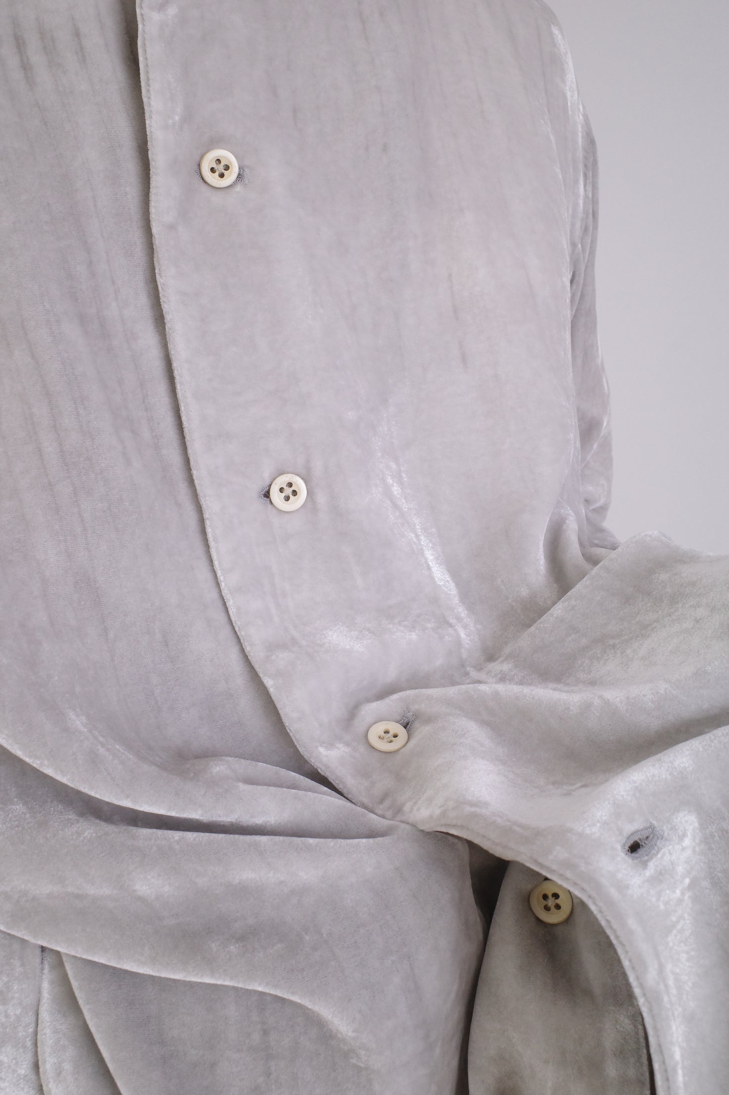 VOYAGE OVERSHIRT /INK PAINT VELVET