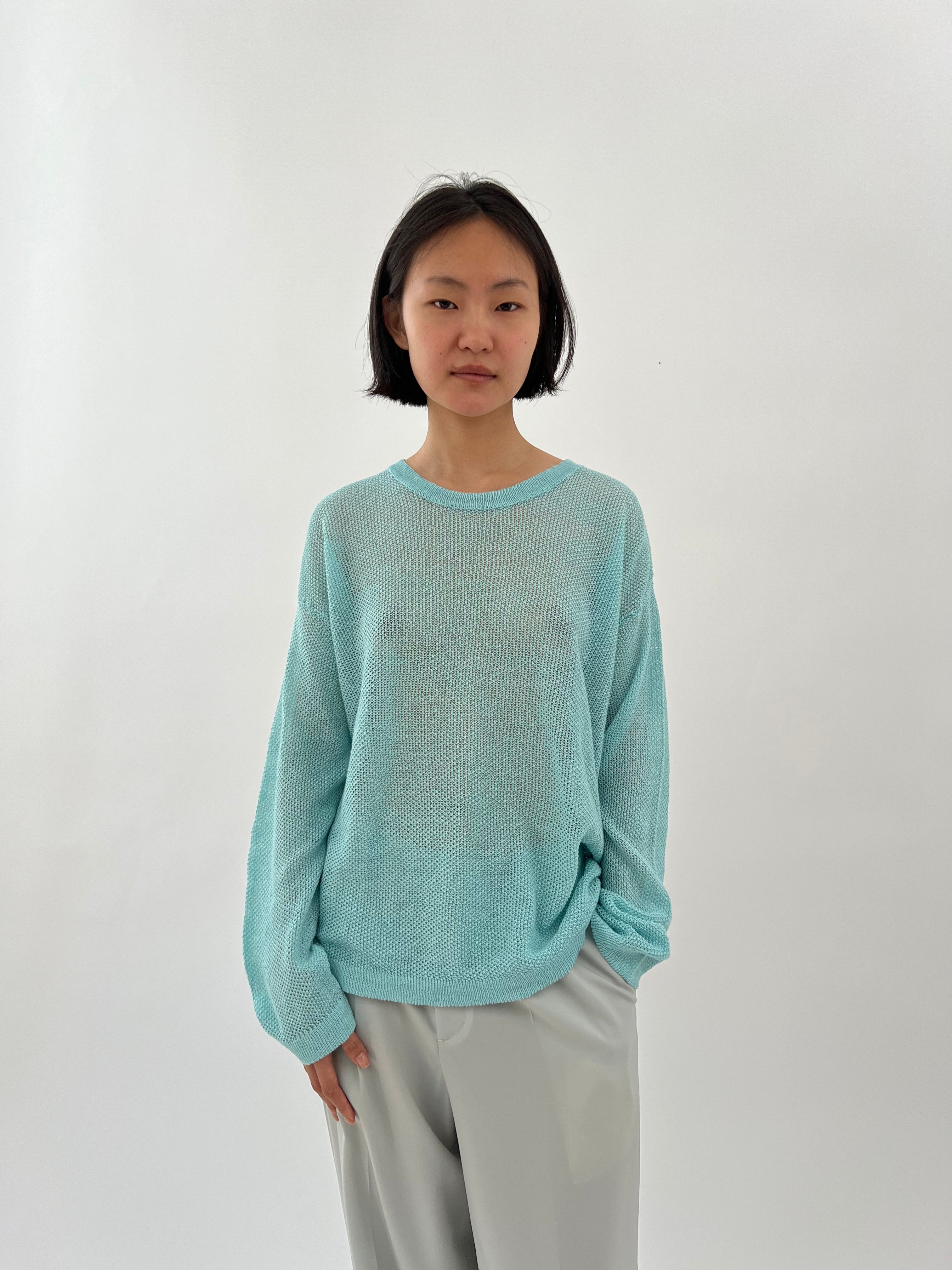 注目 22SS❁⃘Seya. KOMOREBI SWEATER リネン素材シアーニット | www