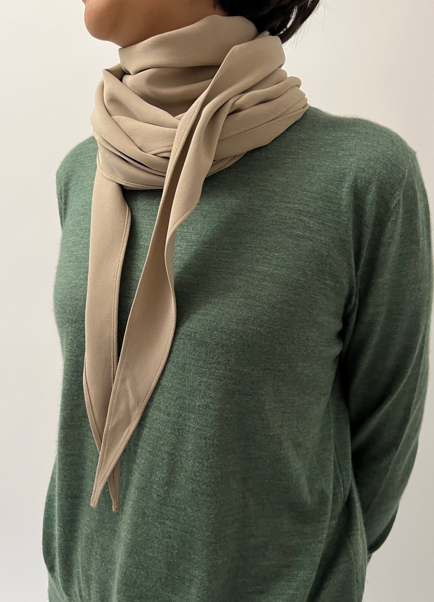 ＜30%OFF＞Sand washed silk scarf